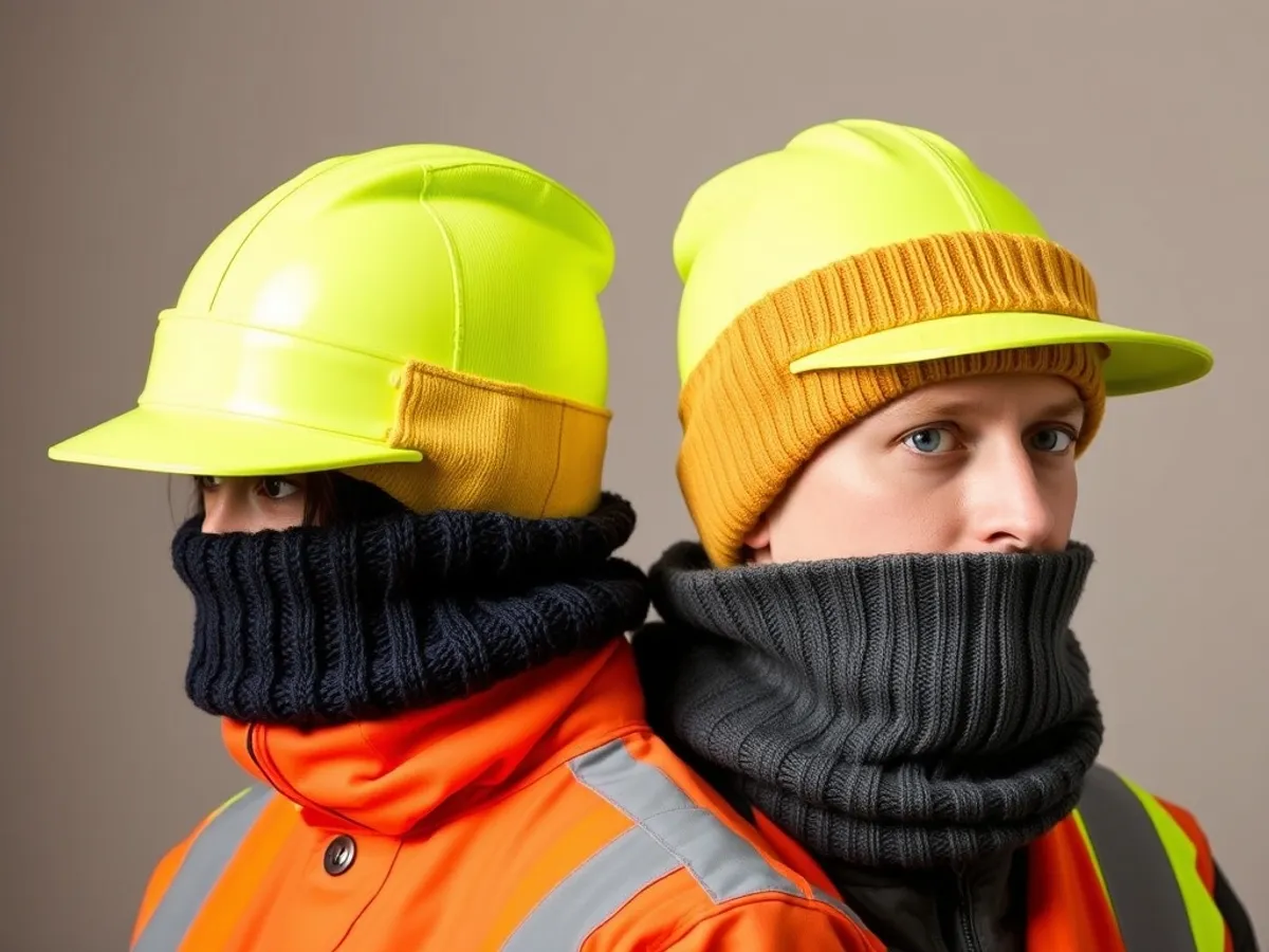 Bonnets de chantier haute visibilité jaune fluo en gros — EPI BTP